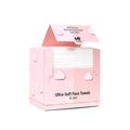 A pack of 60 extra-large disposable face towels in a travel-friendly box for clean skincare.