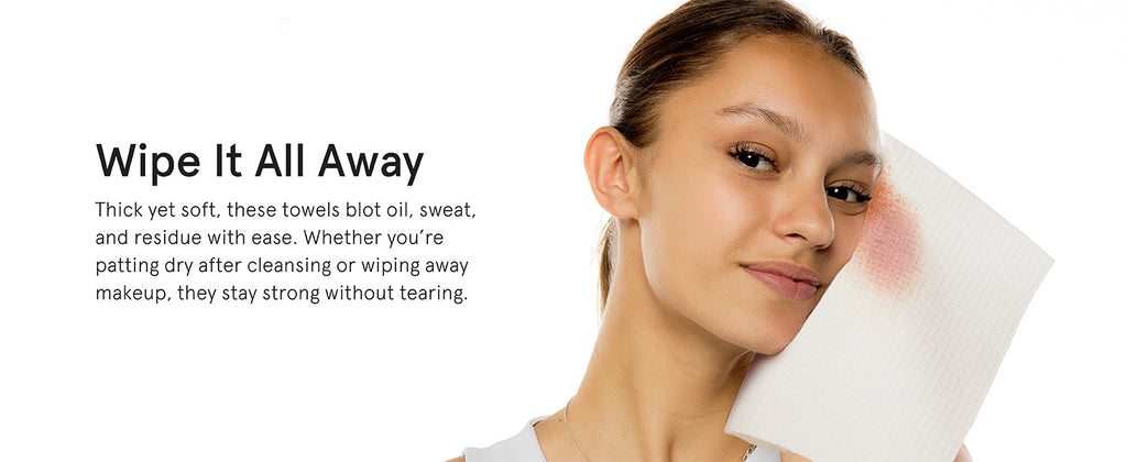 Premium XL Disposable Face Towels - Travel-Ready (60ct)
