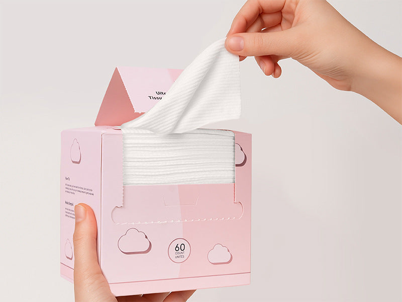 Premium XL Disposable Face Towels - Travel-Ready (60ct)