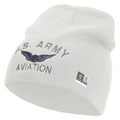 US Army Aviation Embroidered 8 Inch Knitted Short Beanie