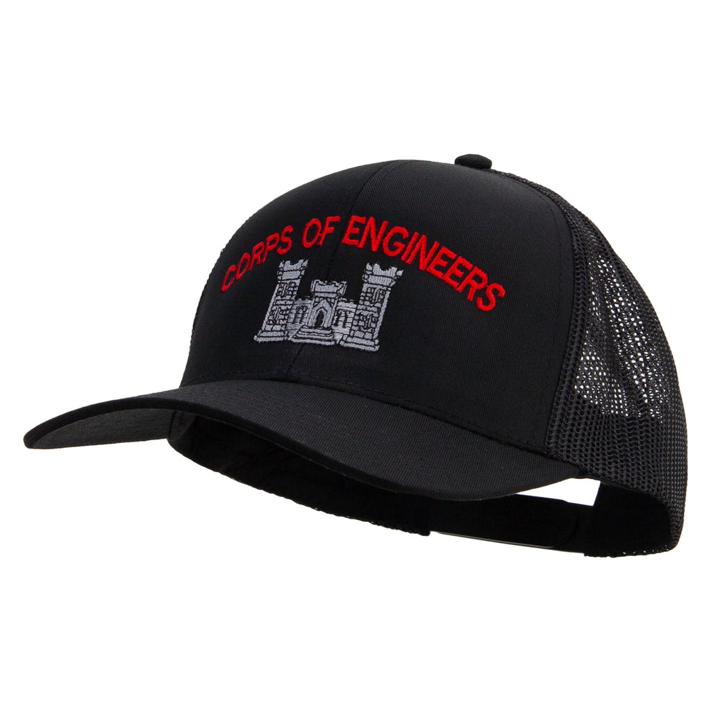 US Army Corps of Engineers Embroidered Solid Cotton Twill Mesh Prostyle Cap