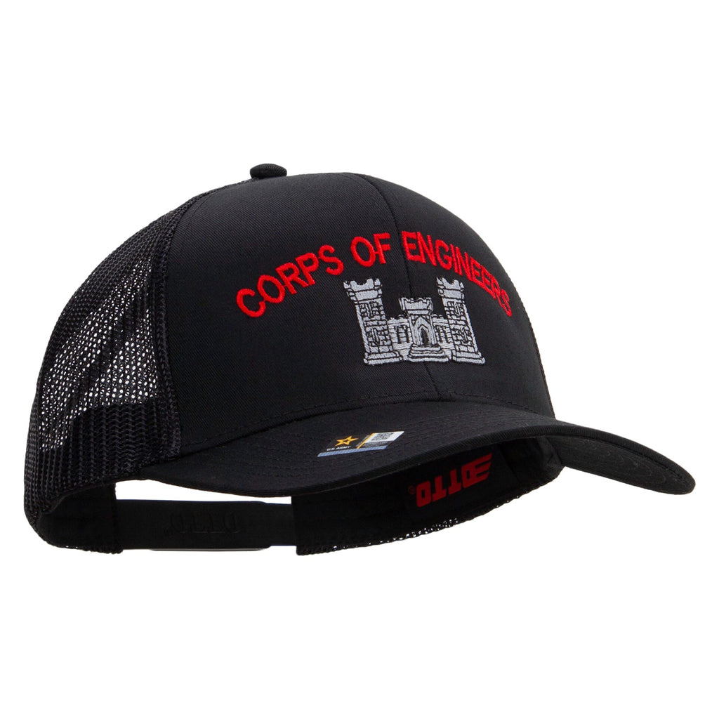 US Army Corps of Engineers Embroidered Solid Cotton Twill Mesh Prostyle Cap