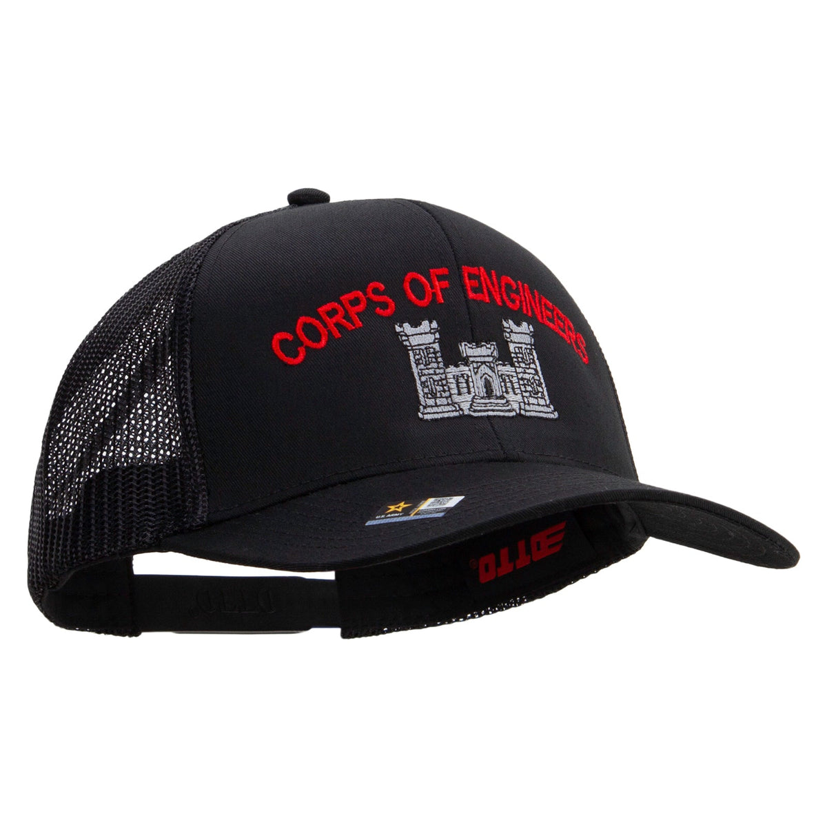 US Army Corps of Engineers Embroidered Solid Cotton Twill Mesh Prostyle Cap