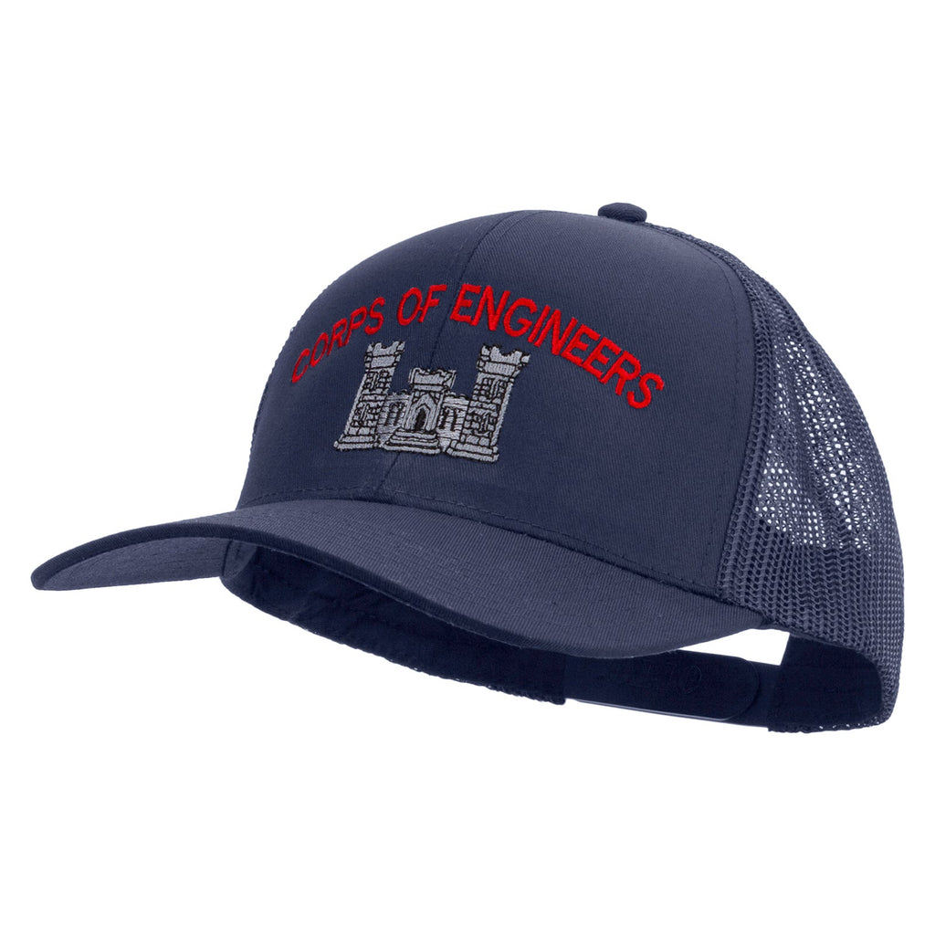 US Army Corps of Engineers Embroidered Solid Cotton Twill Mesh Prostyle Cap