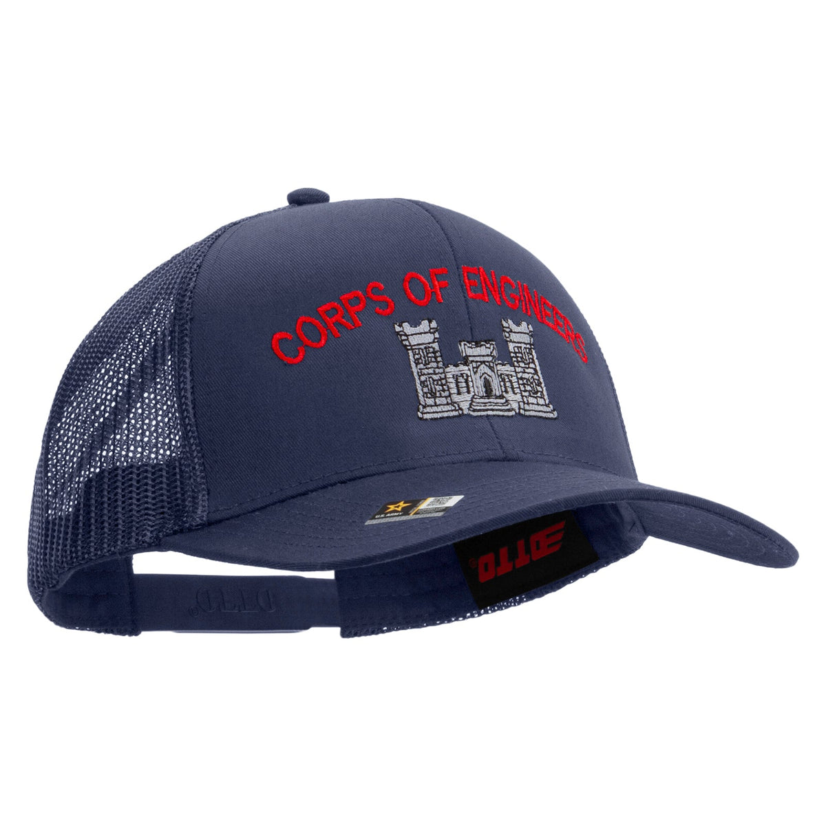 US Army Corps of Engineers Embroidered Solid Cotton Twill Mesh Prostyle Cap