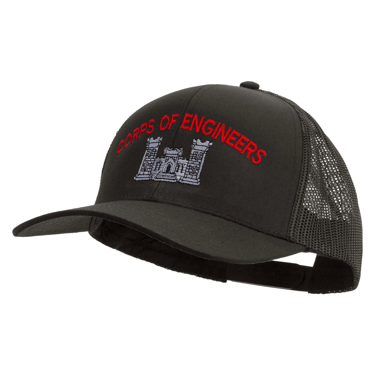 US Army Corps of Engineers Embroidered Solid Cotton Twill Mesh Prostyle Cap