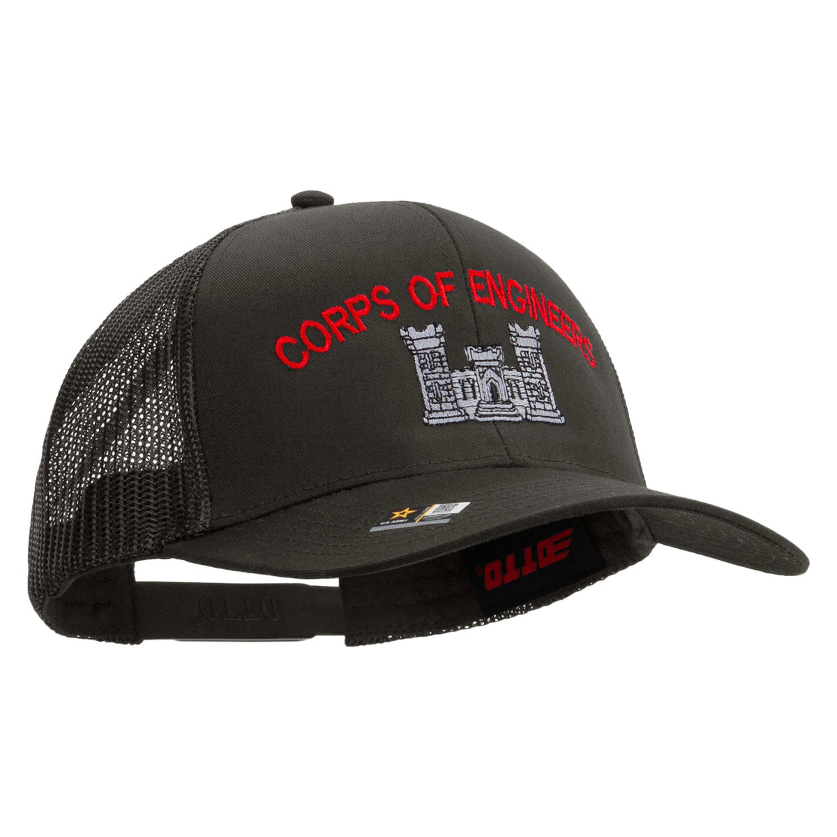 US Army Corps of Engineers Embroidered Solid Cotton Twill Mesh Prostyle Cap