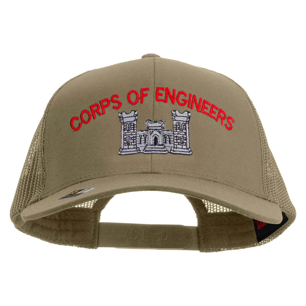 US Army Corps of Engineers Embroidered Solid Cotton Twill Mesh Prostyle Cap