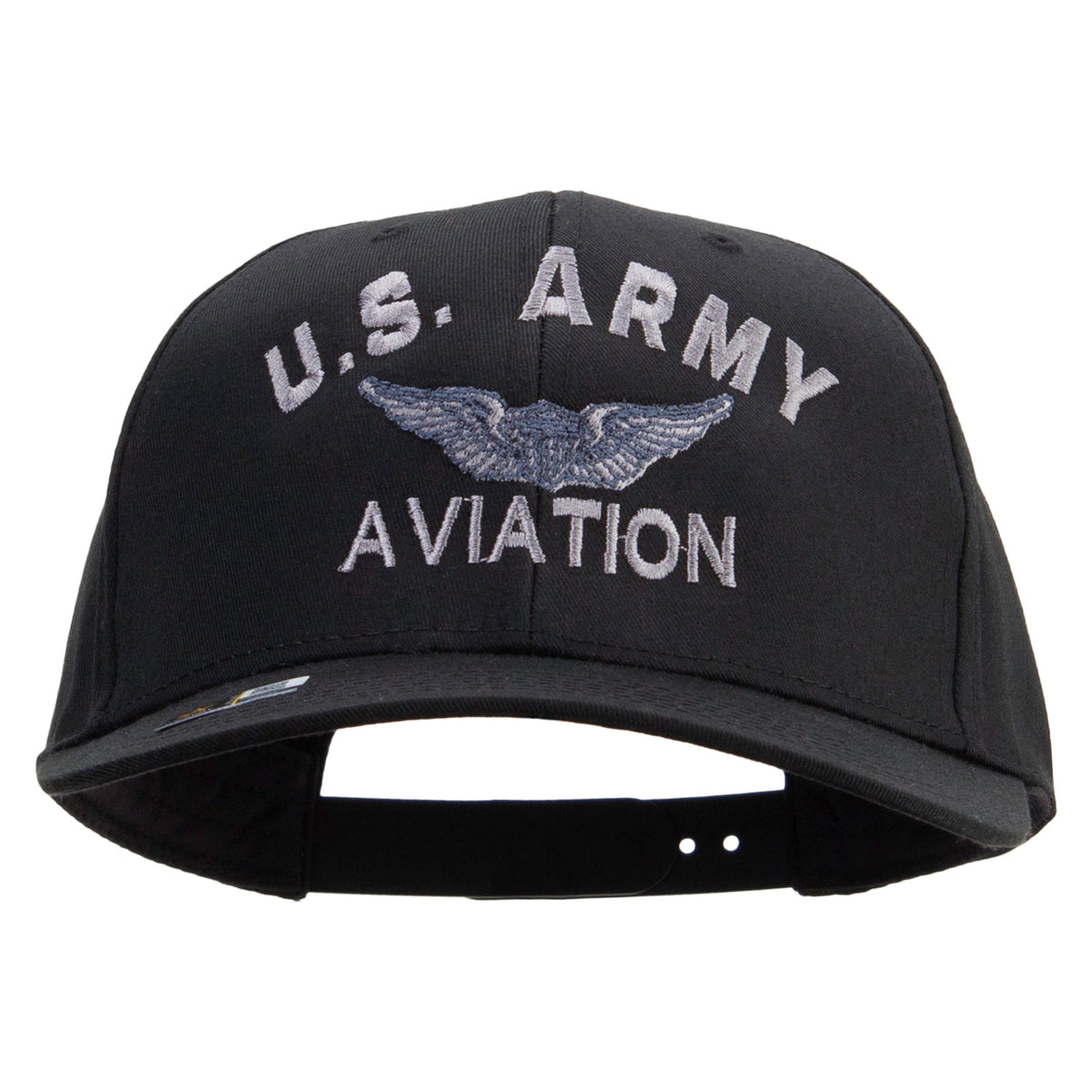 US Army Aviation Embroidered Solid Cotton Twill Pro Style Cap
