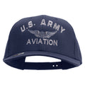 US Army Aviation Embroidered Solid Cotton Twill Pro Style Cap