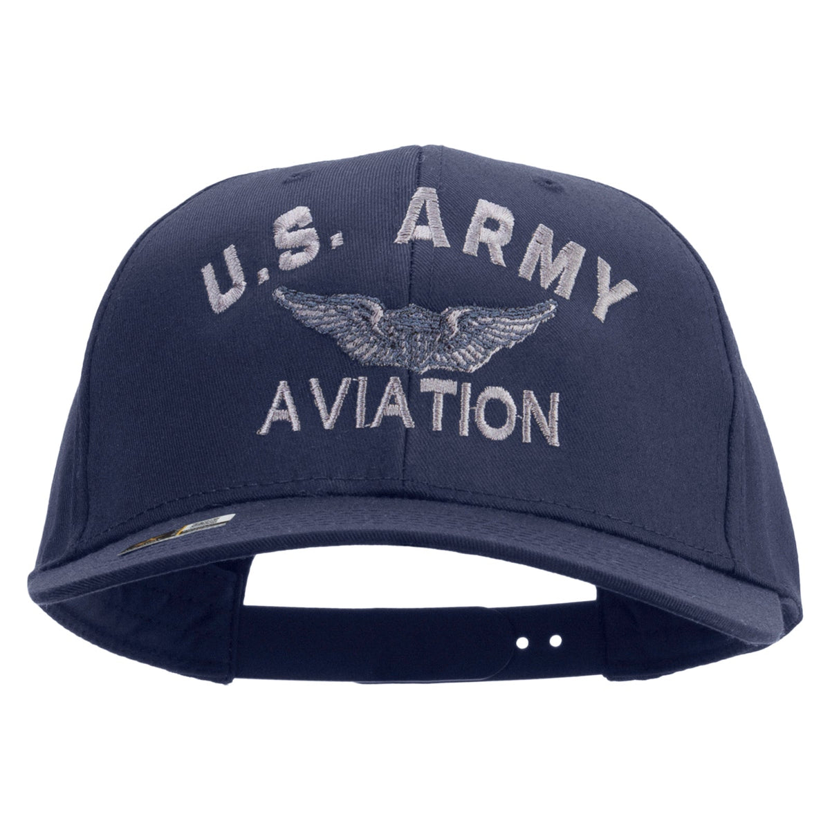 US Army Aviation Embroidered Solid Cotton Twill Pro Style Cap