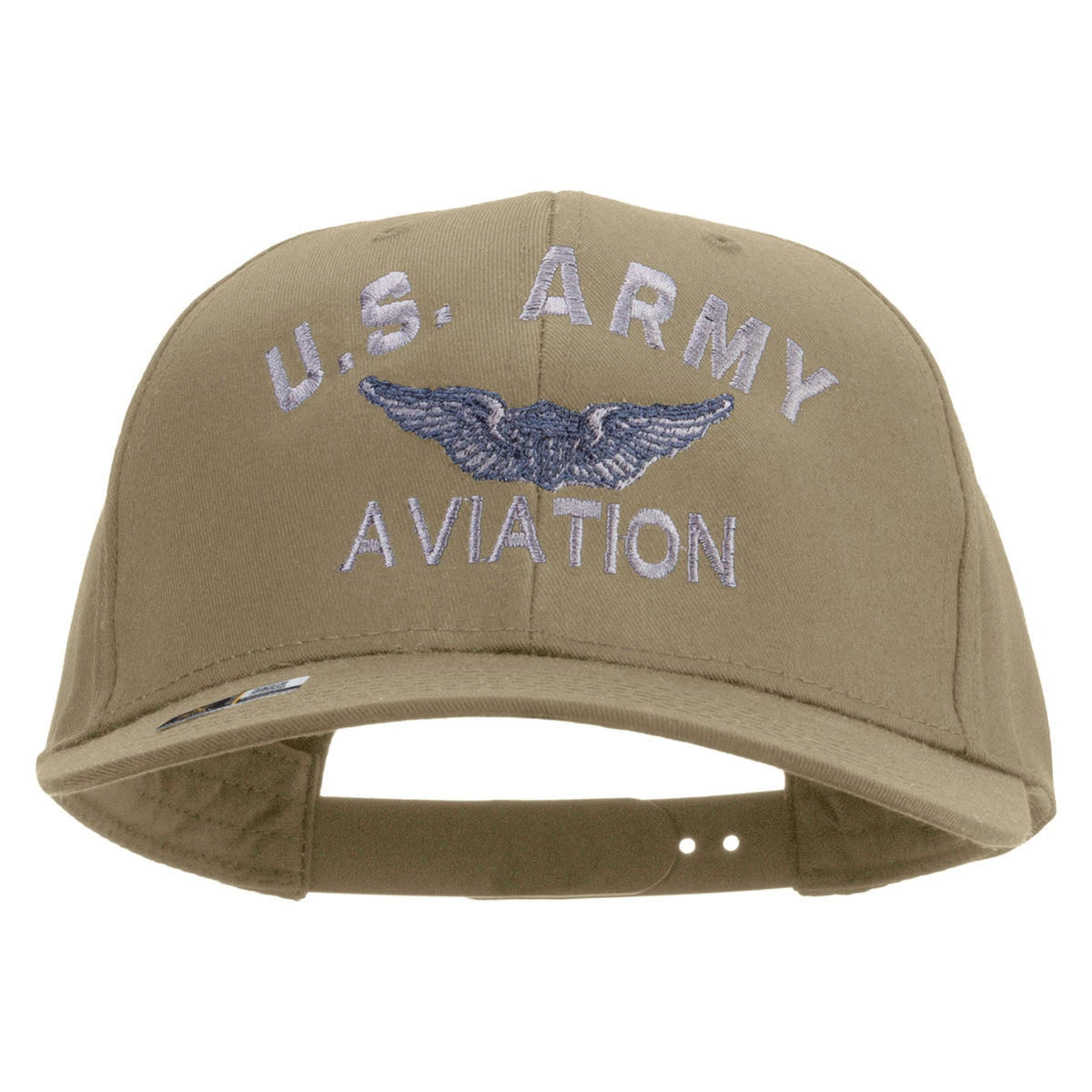 US Army Aviation Embroidered Solid Cotton Twill Pro Style Cap