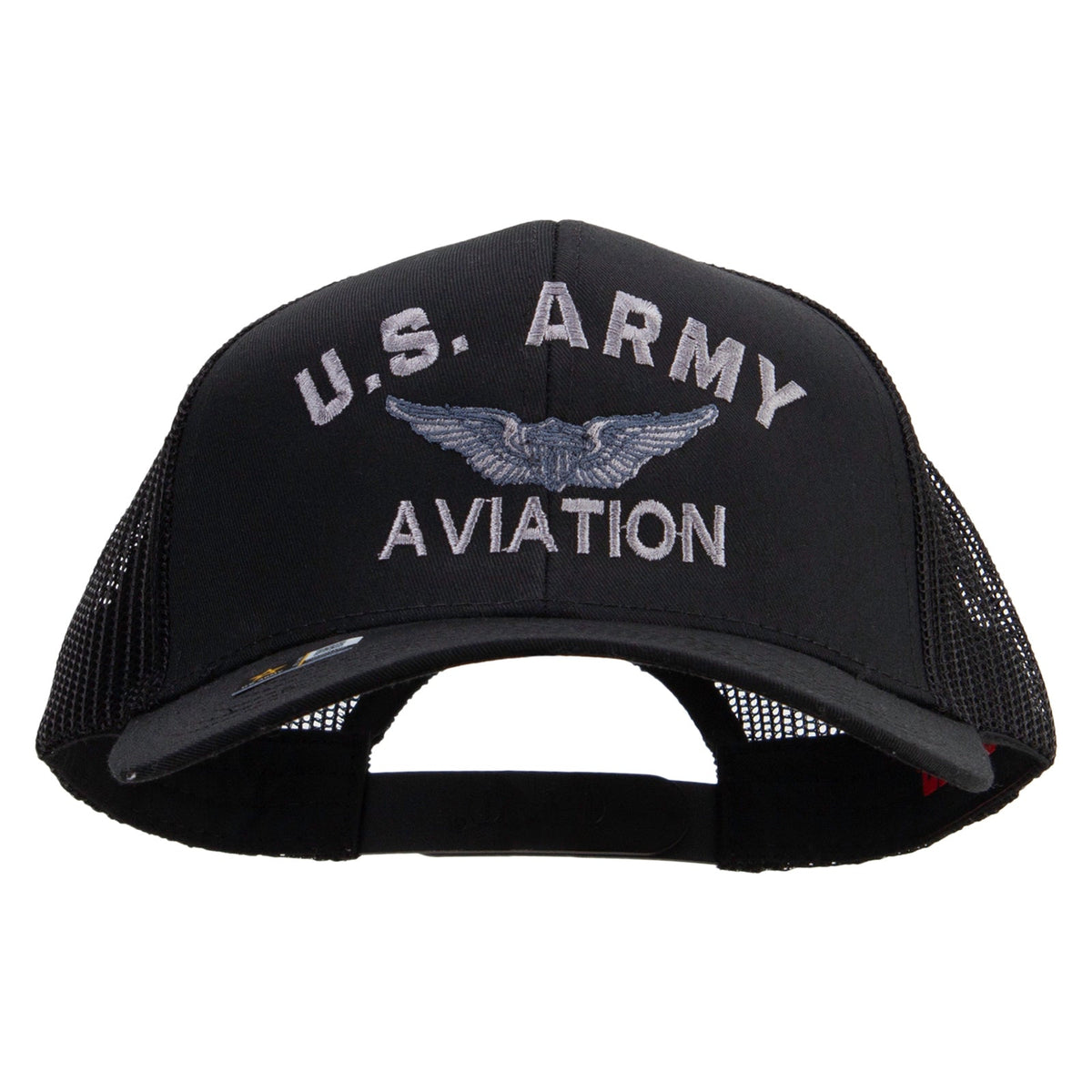 US Army Aviation Embroidered Solid Cotton Twill Mesh Prostyle Cap