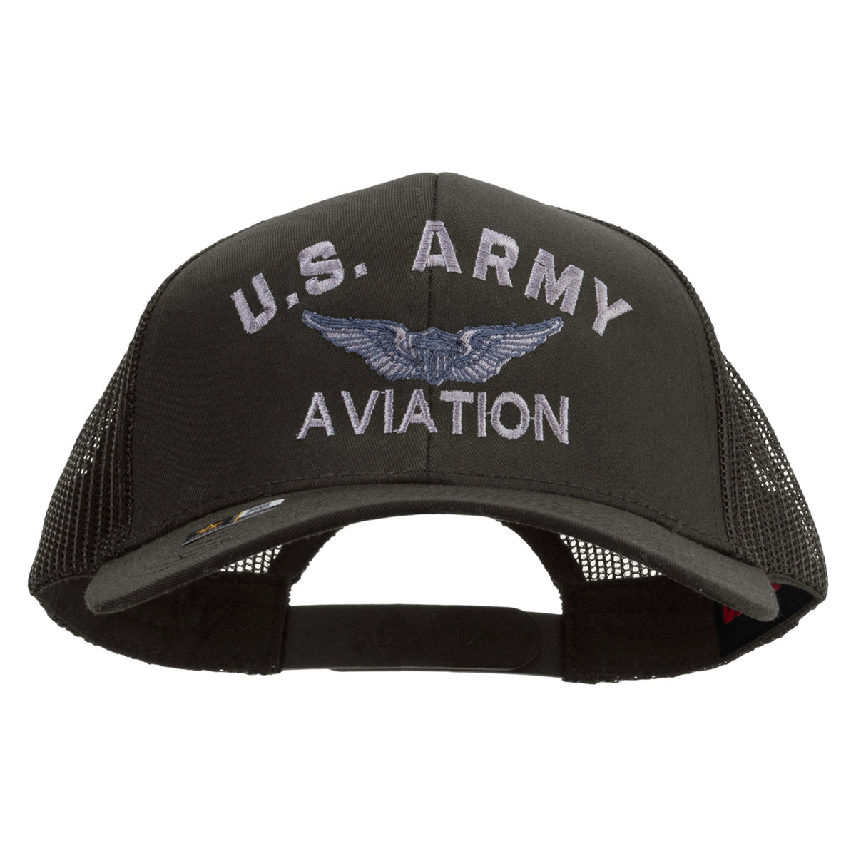 US Army Aviation Embroidered Solid Cotton Twill Mesh Prostyle Cap