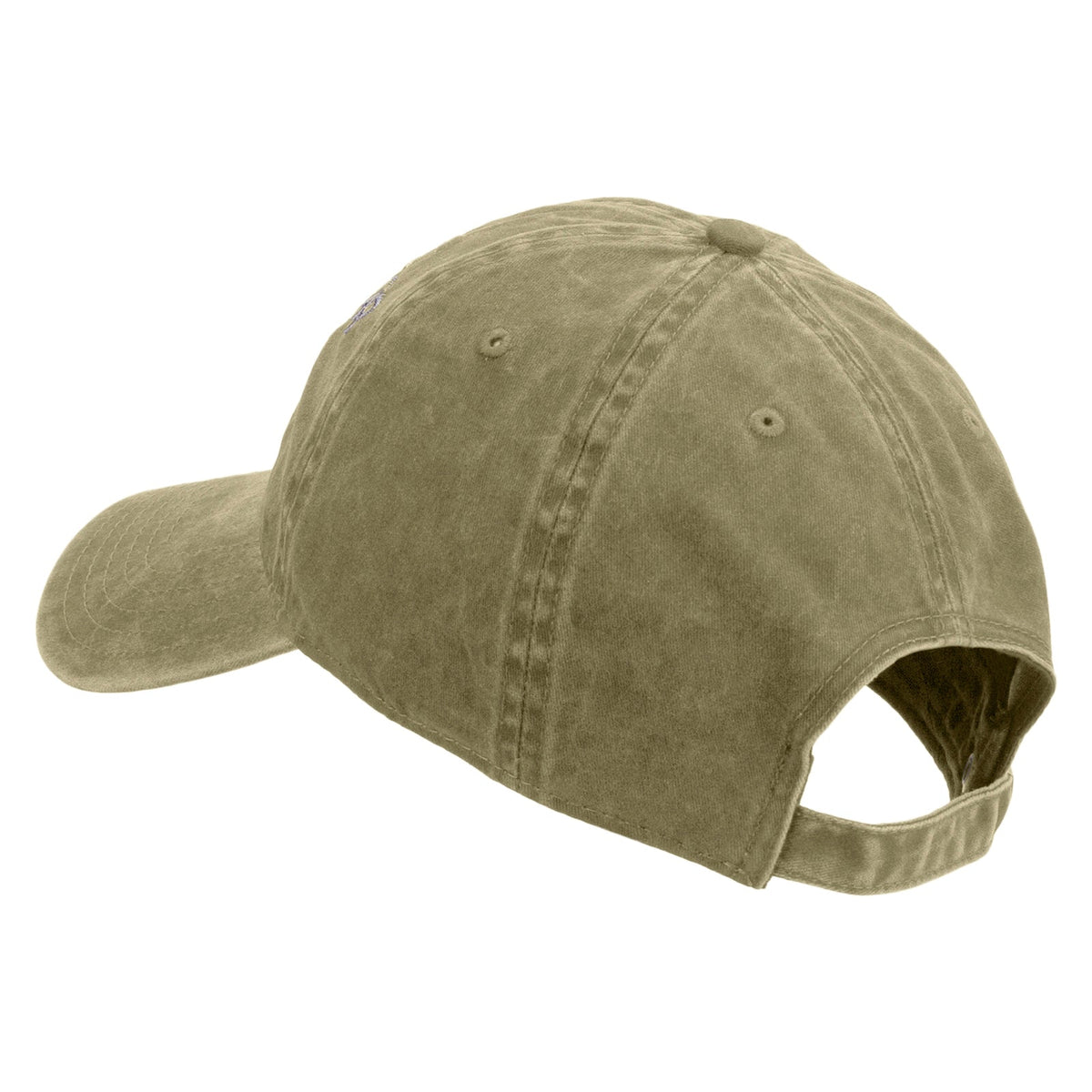 Army Aviator Veteran Embroidered Washed Solid Pigment Dyed Cotton Twill Brass Buckle Cap