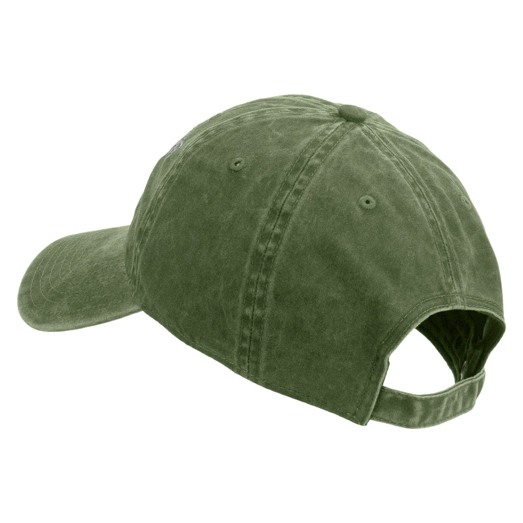 Army Aviator Veteran Embroidered Washed Solid Pigment Dyed Cotton Twill Brass Buckle Cap