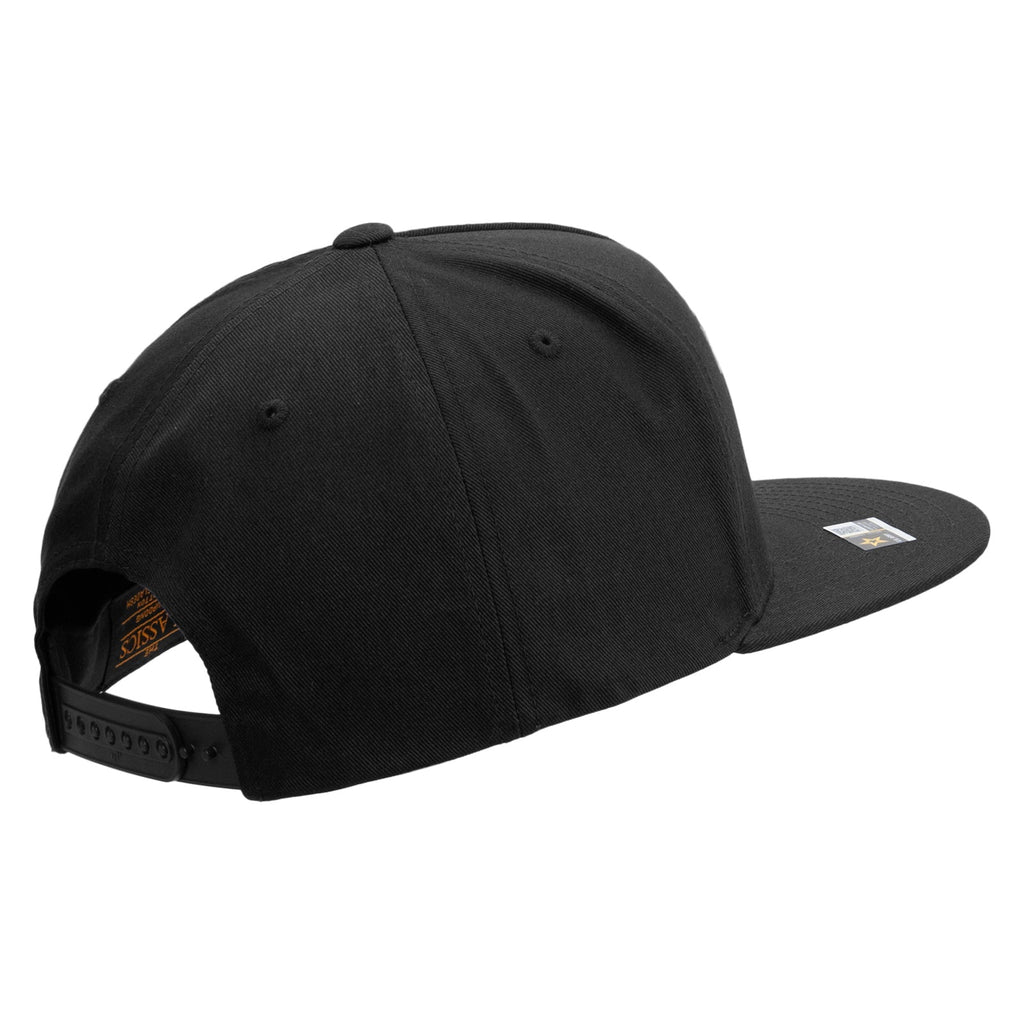 Army Aviator Veteran Embroidered 5 Panel Flat Bill Twill Snapback Solid Cap