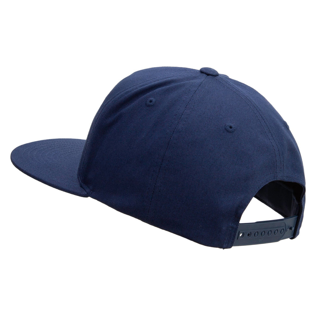 Army Aviator Veteran Embroidered 5 Panel Flat Bill Twill Snapback Solid Cap