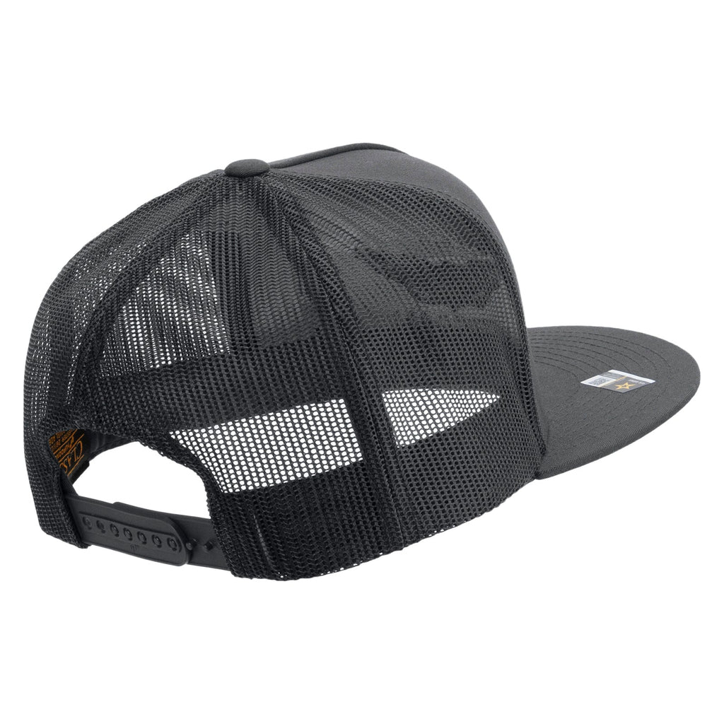 Army Aviator Veteran Embroidered 5 Panel Mesh Trucket Snapback Cap