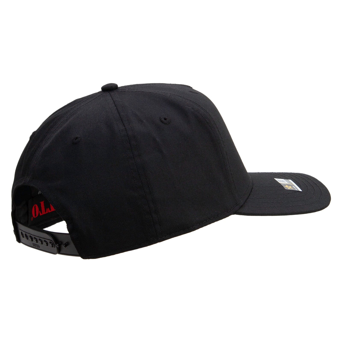 Star US Army Veteran Military Embroidered Solid Cotton Twill 5 Panel Prostyle Snap Cap