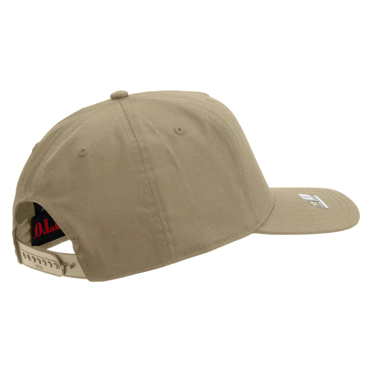 Star US Army Veteran Military Embroidered Solid Cotton Twill 5 Panel Prostyle Snap Cap