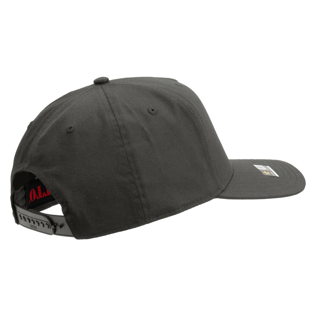 Star US Army Veteran Military Embroidered Solid Cotton Twill 5 Panel Prostyle Snap Cap