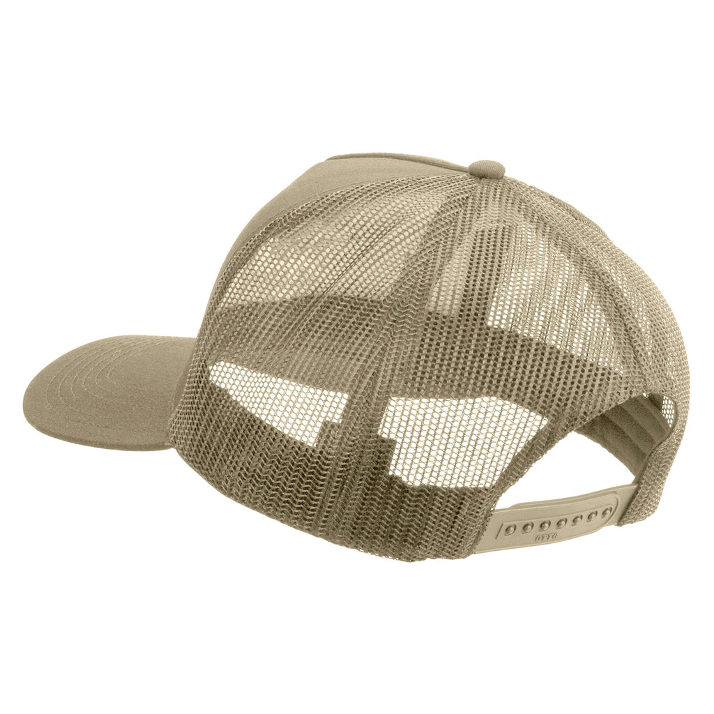 Star US Army Veteran Military Embroidered Solid Cotton Twill 5 panel Mesh Back Cap
