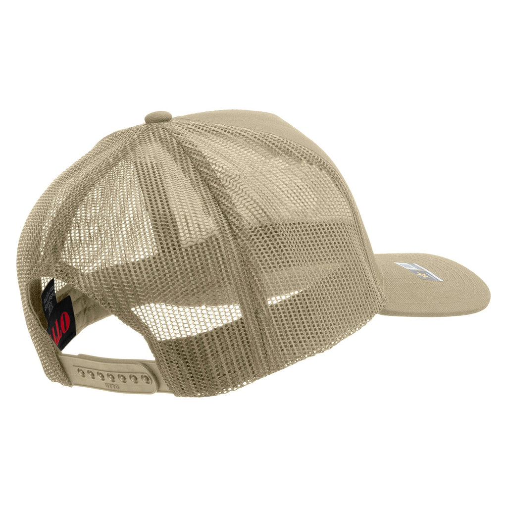 Star US Army Veteran Military Embroidered Solid Cotton Twill 5 panel Mesh Back Cap