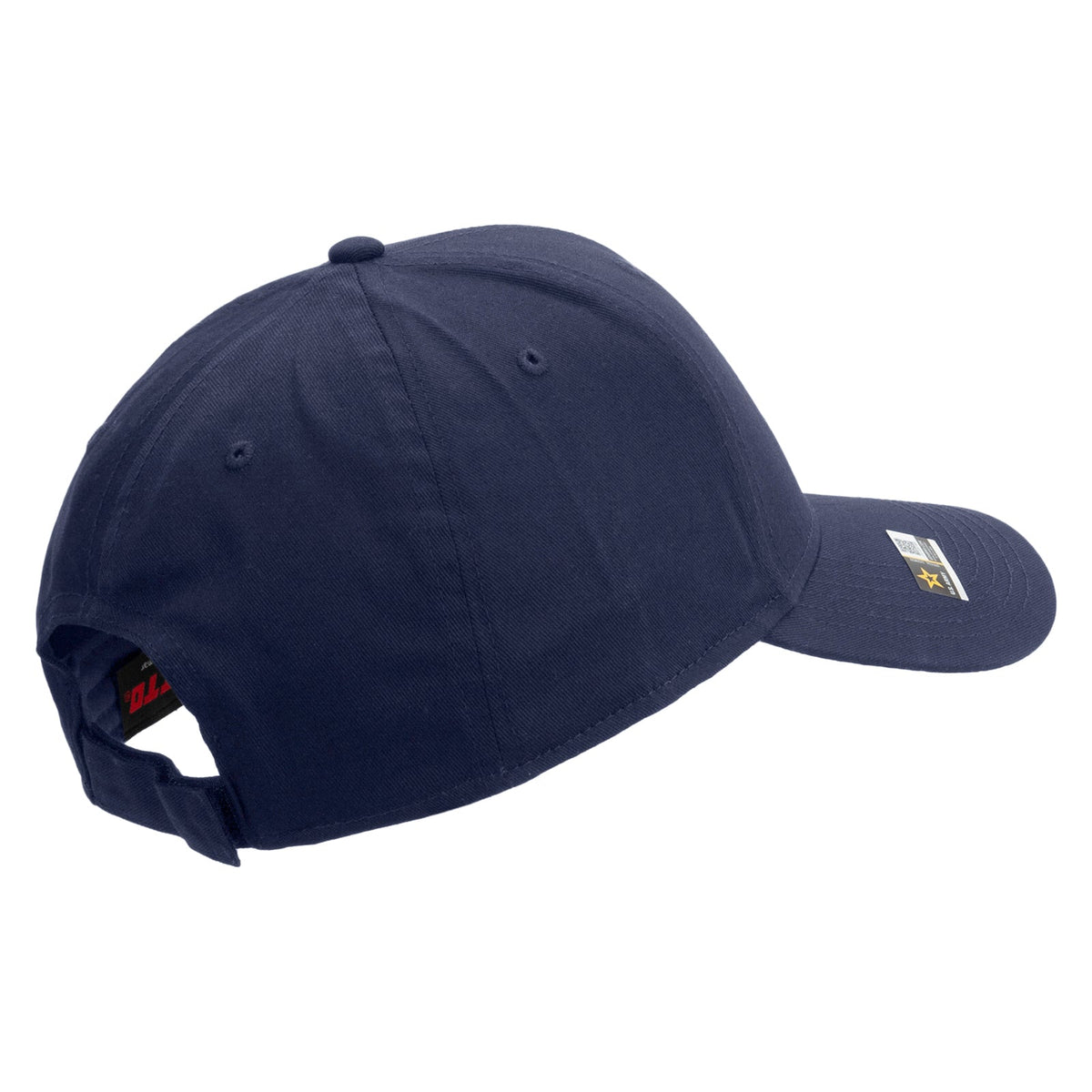 Star US Army Veteran Military Embroidered Solid Cotton Twill Low Profile Strap Cap