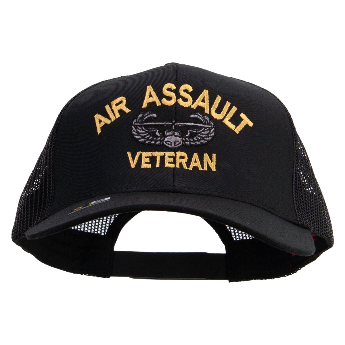 Air Assault Veteran Embroidered Solid Cotton Twill Mesh Prostyle Cap