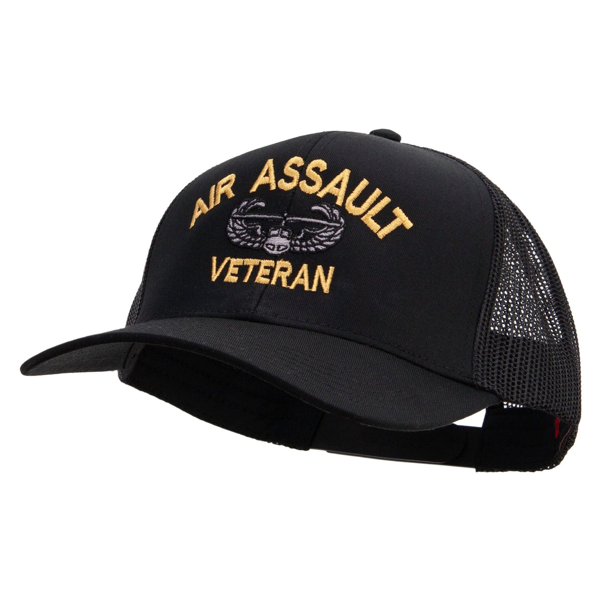 Air Assault Veteran Embroidered Solid Cotton Twill Mesh Prostyle Cap