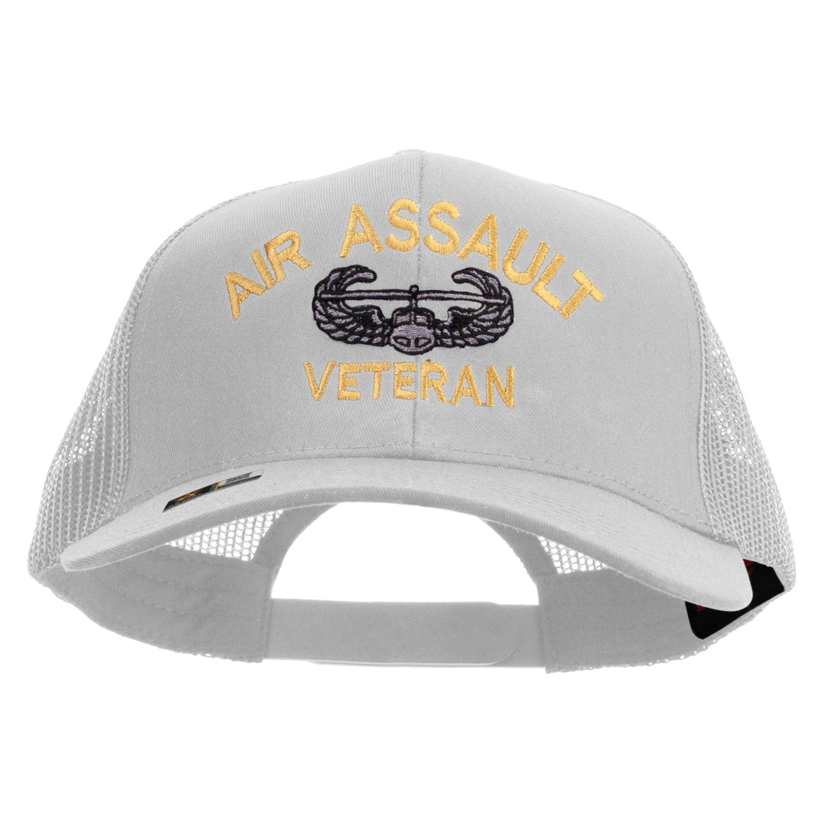 Air Assault Veteran Embroidered Solid Cotton Twill Mesh Prostyle Cap