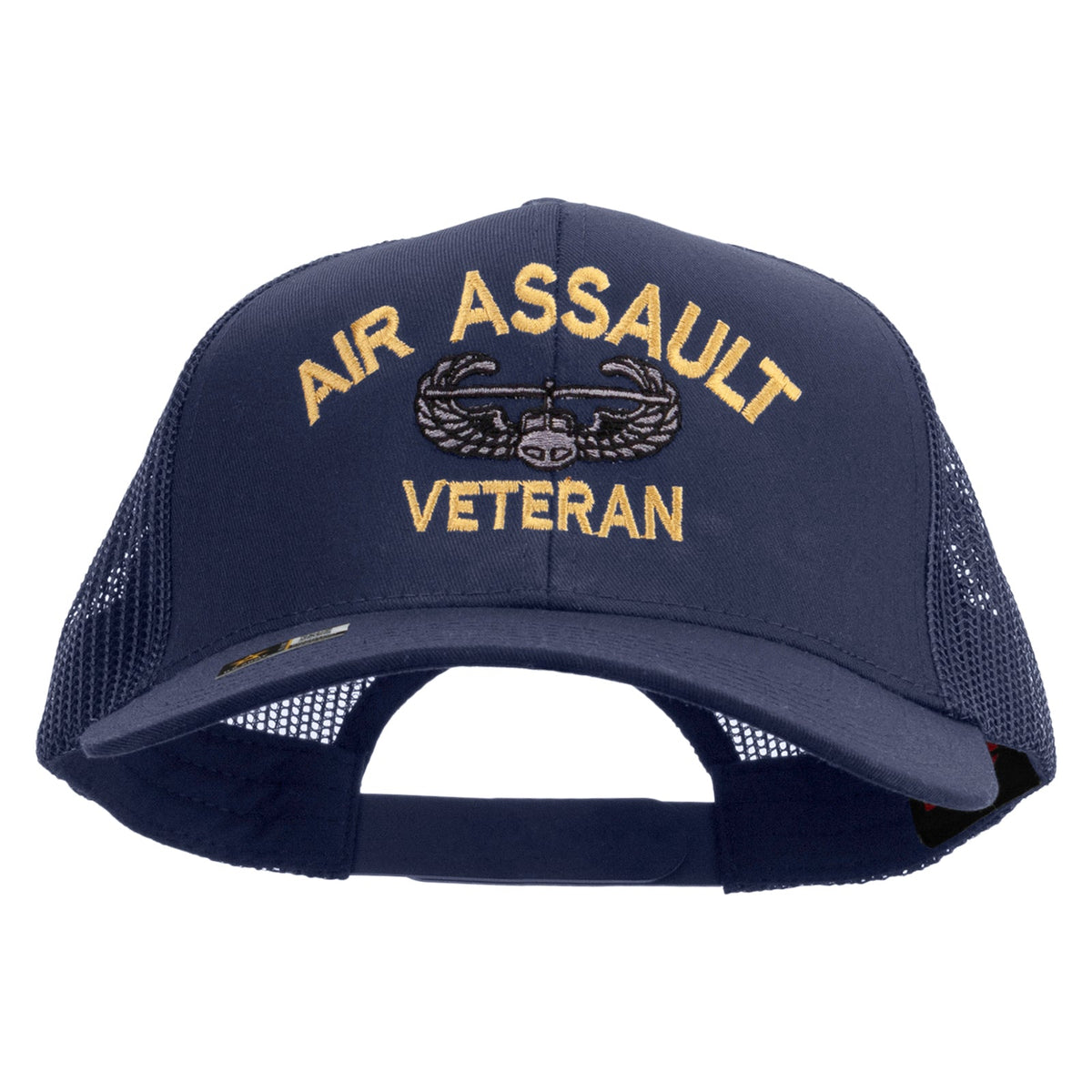 Air Assault Veteran Embroidered Solid Cotton Twill Mesh Prostyle Cap