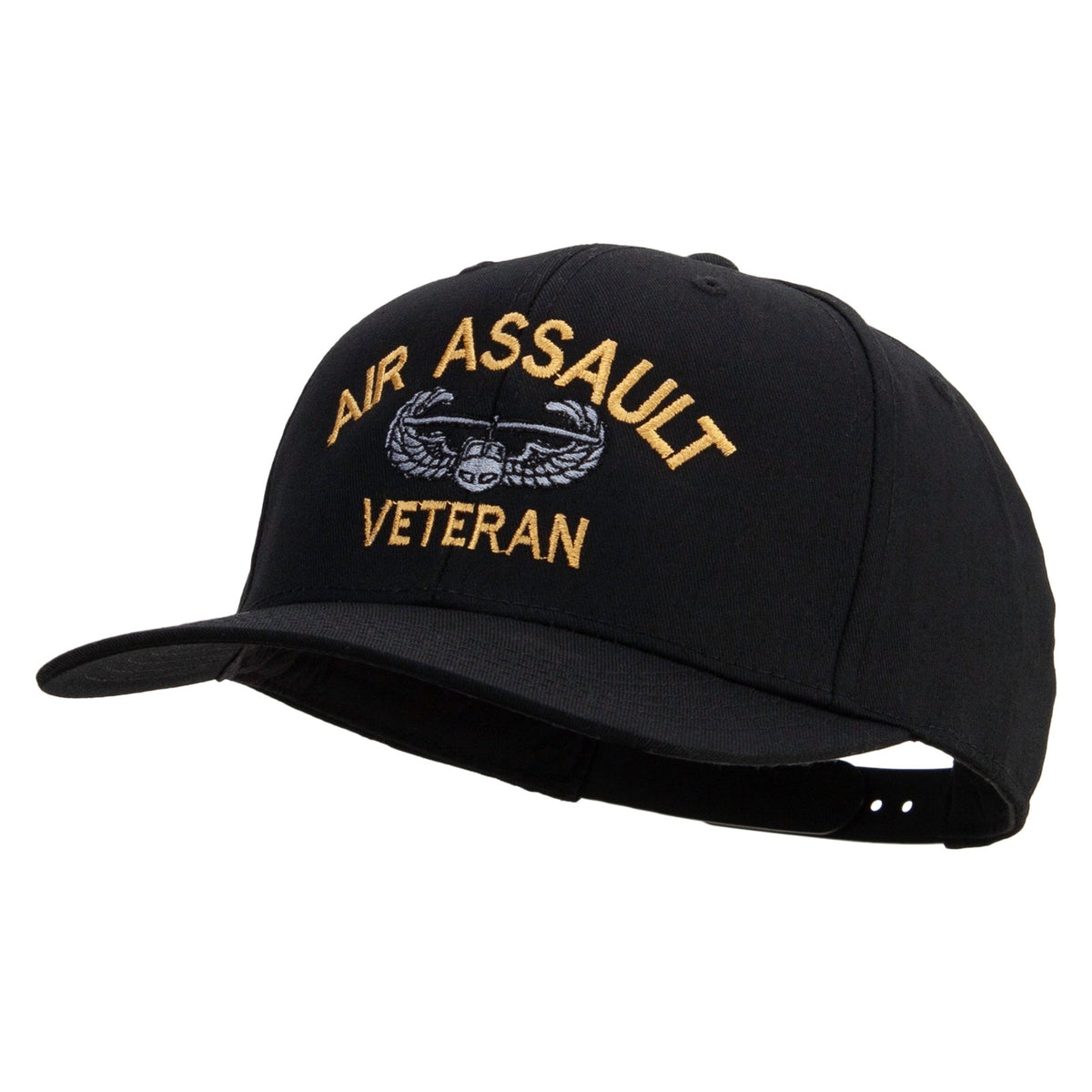 Air Assault Veteran Embroidered Solid Cotton Twill Pro Style Cap