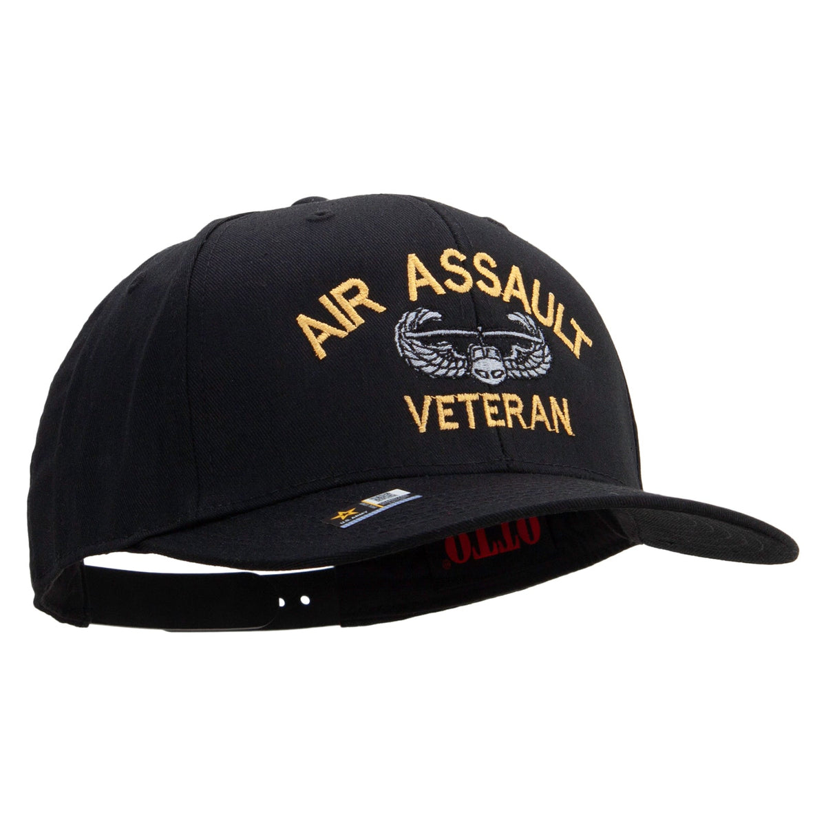 Air Assault Veteran Embroidered Solid Cotton Twill Pro Style Cap