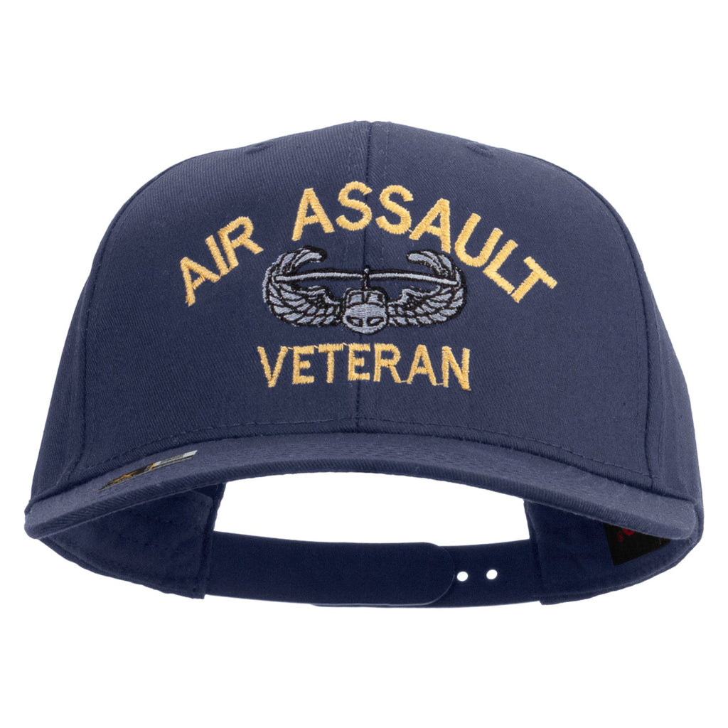 Air Assault Veteran Embroidered Solid Cotton Twill Pro Style Cap