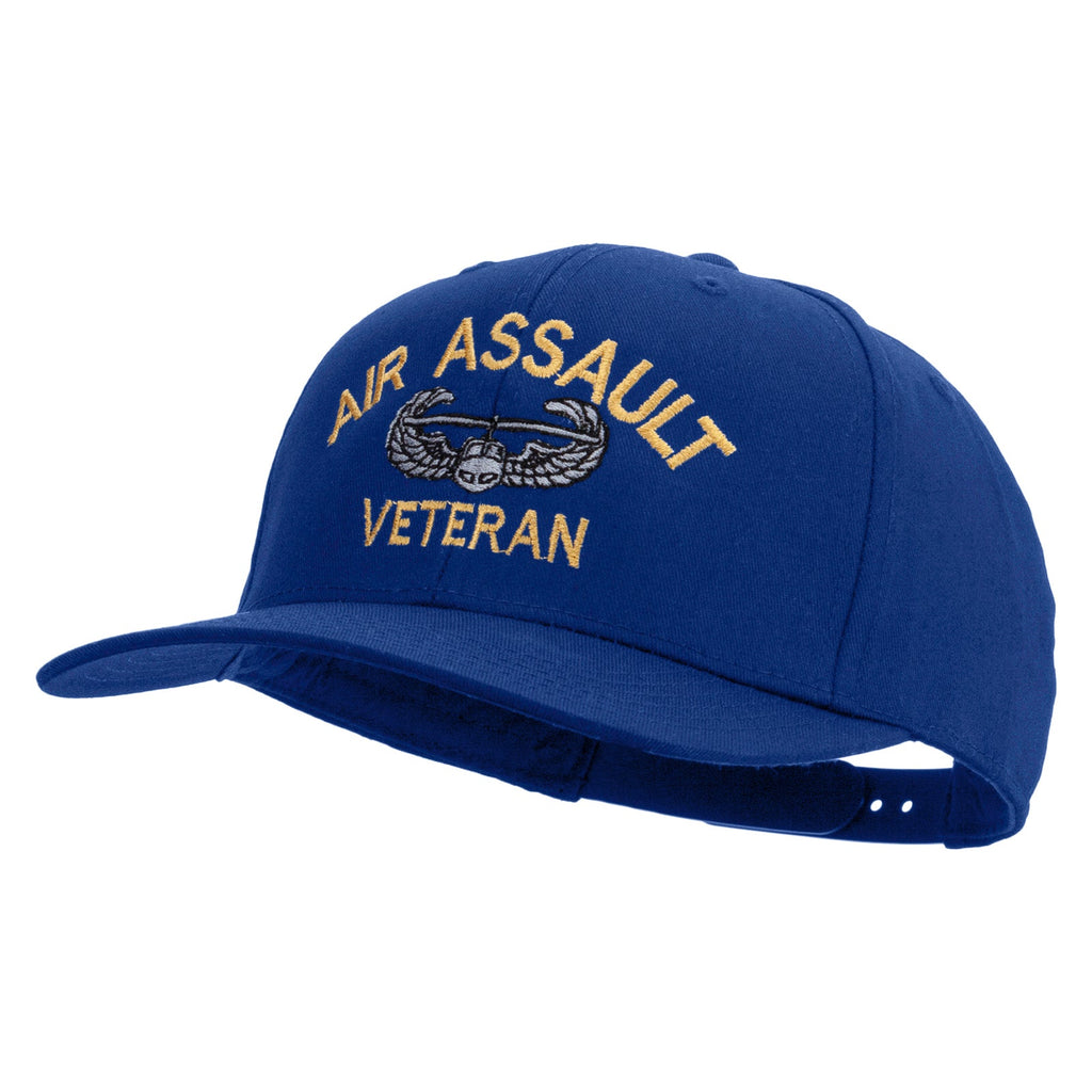Air Assault Veteran Embroidered Solid Cotton Twill Pro Style Cap