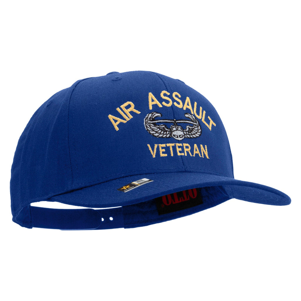 Air Assault Veteran Embroidered Solid Cotton Twill Pro Style Cap