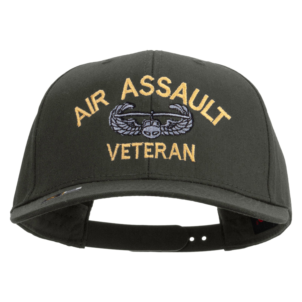 Air Assault Veteran Embroidered Solid Cotton Twill Pro Style Cap