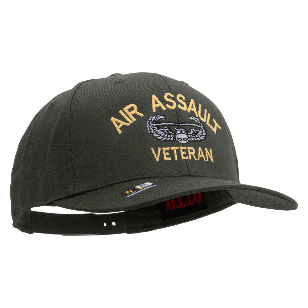 Air Assault Veteran Embroidered Solid Cotton Twill Pro Style Cap
