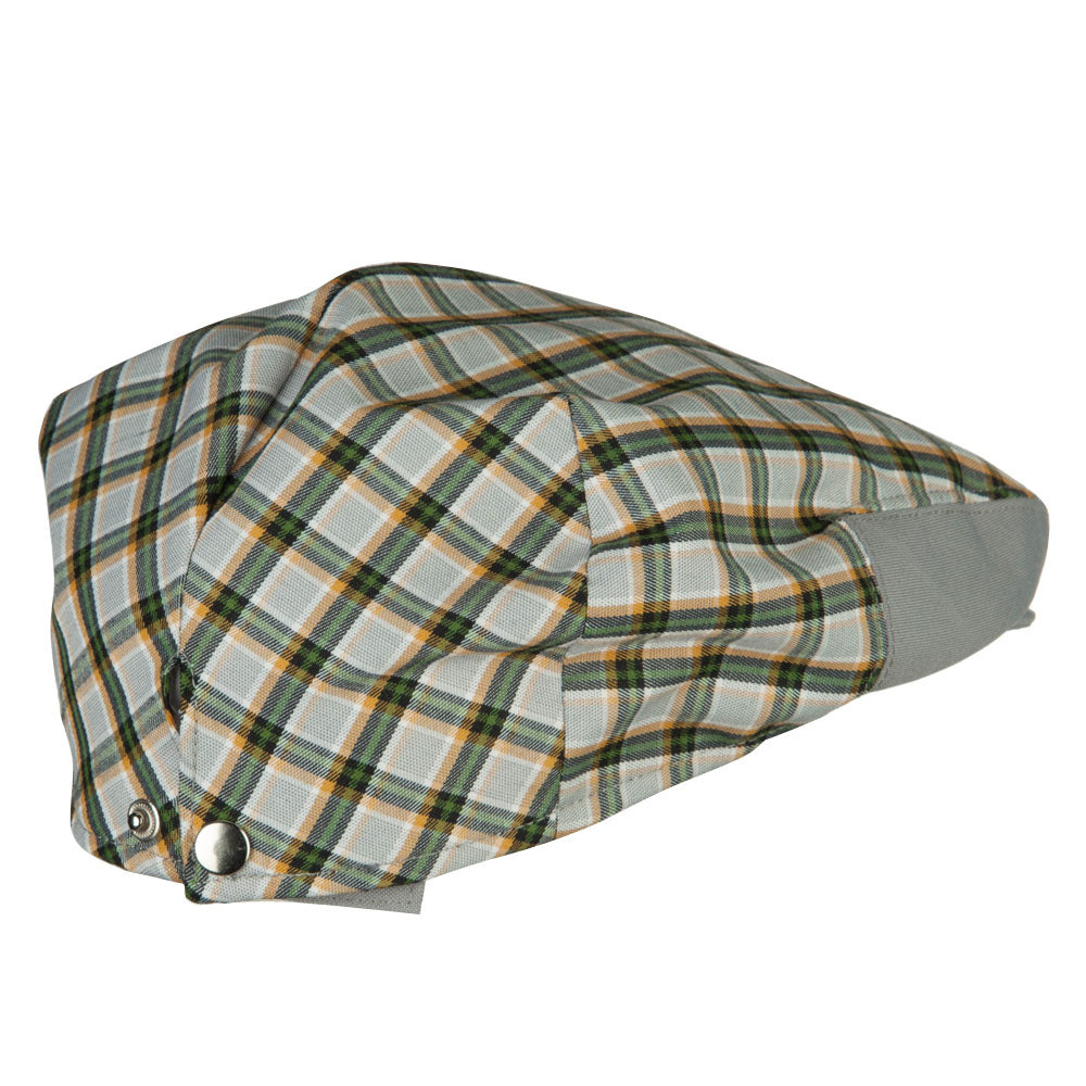 Men's Plaid Snap Button Ivy Cap