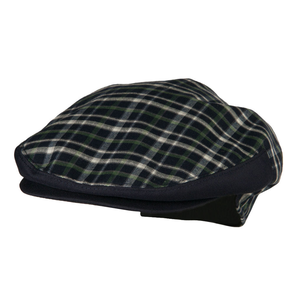 Men's Plaid Snap Button Ivy Cap